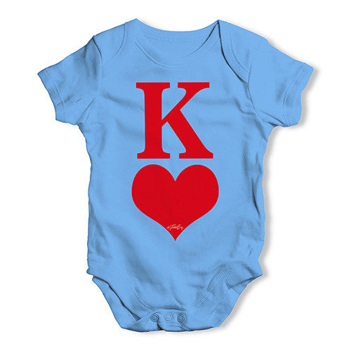 King Of Hearts Baby Unisex Baby Grow Bodysuit