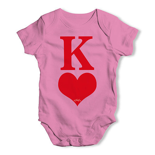 King Of Hearts Baby Unisex Baby Grow Bodysuit