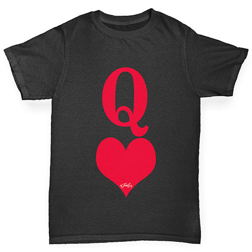 Queen Of Hearts Girl's T-Shirt 