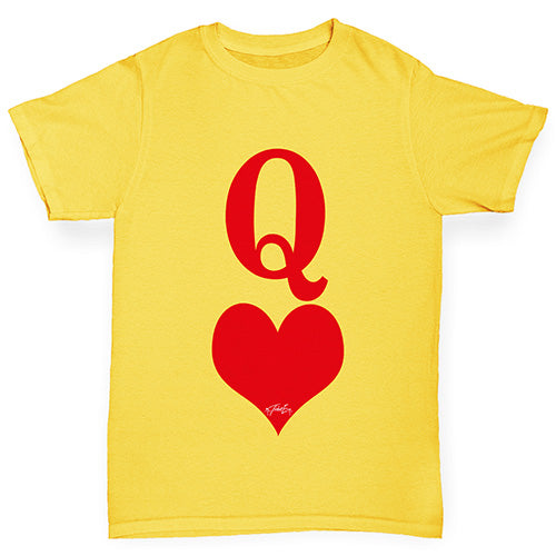 Queen Of Hearts Girl's T-Shirt 