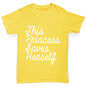 This Princess Saves Herself Girl's T-Shirt 