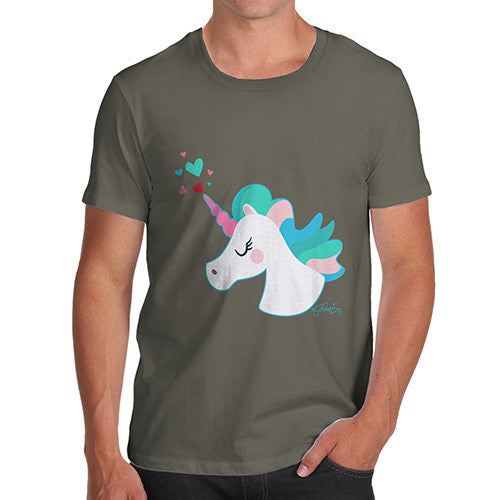 Unicorn Horn Hearts Men's T-Shirt