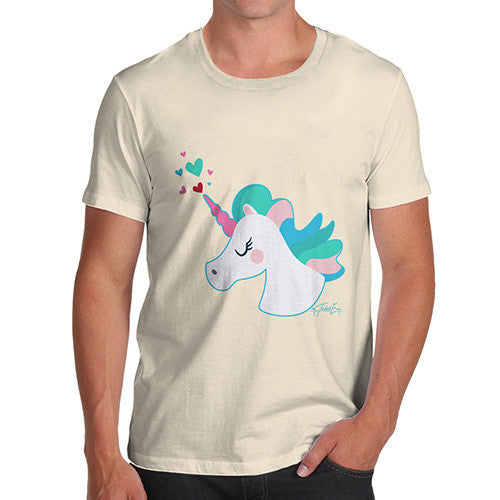 Unicorn Horn Hearts Men's T-Shirt