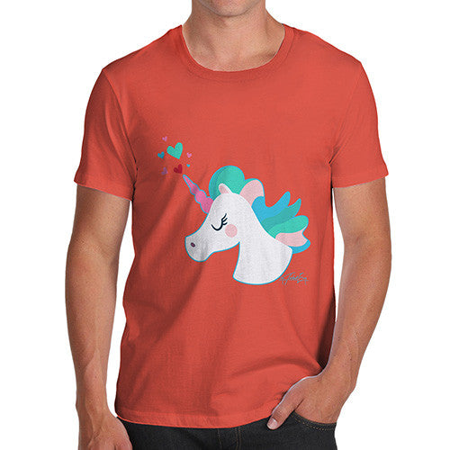 Unicorn Horn Hearts Men's T-Shirt