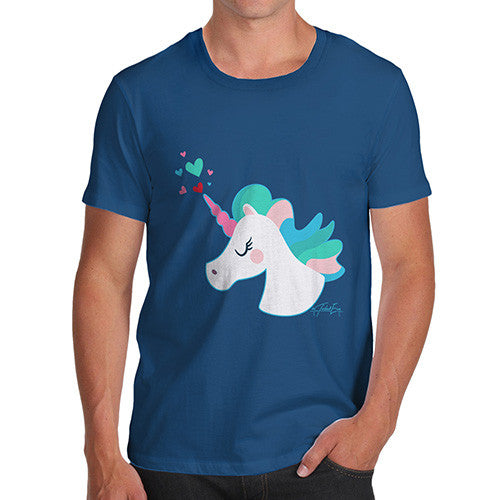 Unicorn Horn Hearts Men's T-Shirt