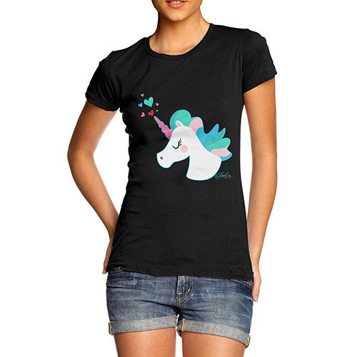 Unicorn Horn Hearts Women's T-Shirt 