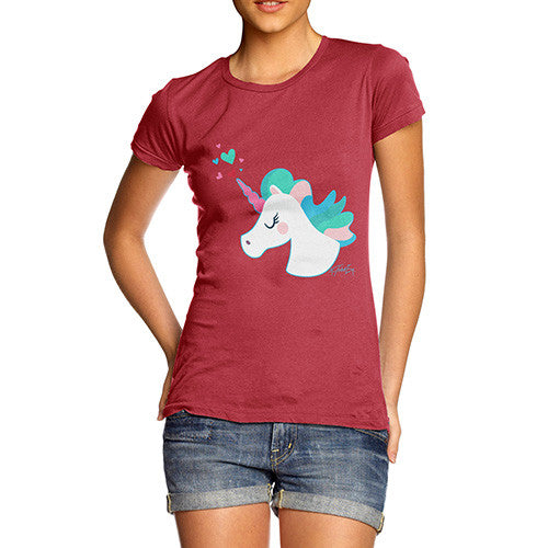 Unicorn Horn Hearts Women's T-Shirt 