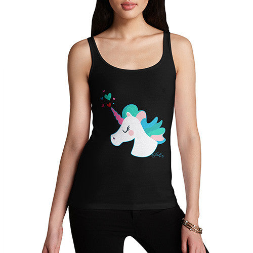 Unicorn Horn Hearts Women's Tank Top