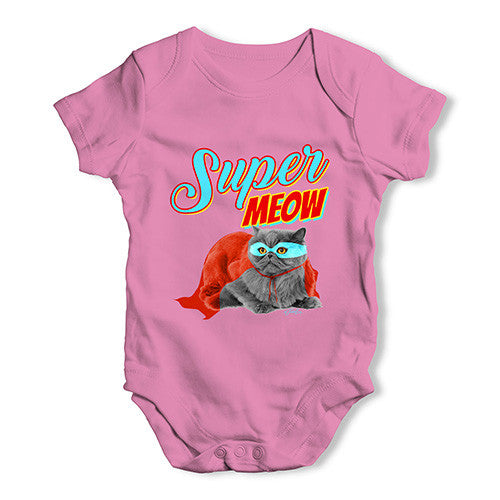 Super Meow Baby Unisex Baby Grow Bodysuit