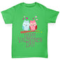 Valentine's Day Owls Boy's T-Shirt