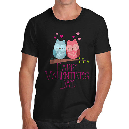 Valentine's Day Owls Men's T-Shirt