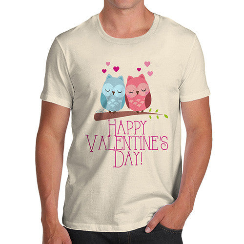 Valentine's Day Owls Men's T-Shirt