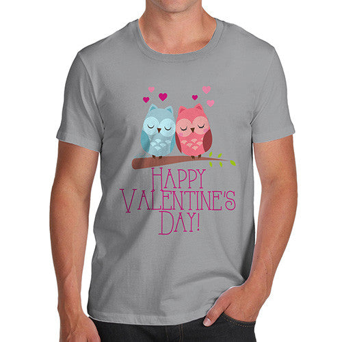 Valentine's Day Owls Men's T-Shirt