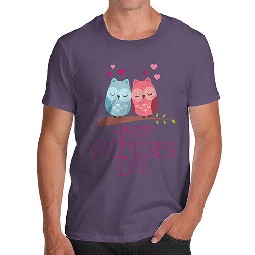 Valentine's Day Owls Men's T-Shirt