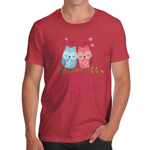 Valentine's Day Owls Men's T-Shirt