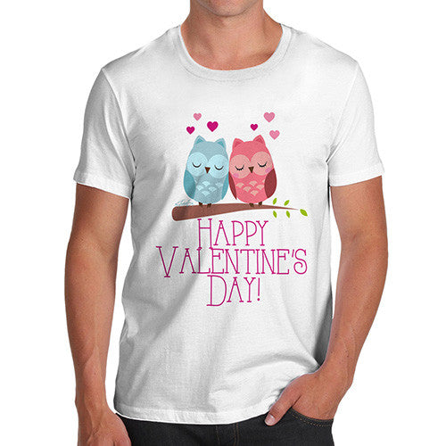 Valentine's Day Owls Men's T-Shirt