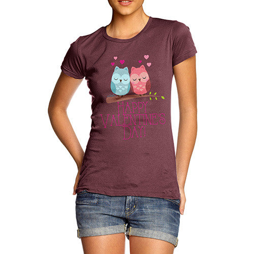 Valentine's Day Owls Women's T-Shirt 