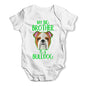 Personalised My Sibling Is A Bulldog Baby Unisex Baby Grow Bodysuit