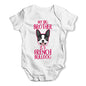 Personalised My Sibling Is A French Bulldog Baby Unisex Baby Grow Bodysuit