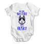 Personalised My Sibling Is A Husky Baby Unisex Baby Grow Bodysuit