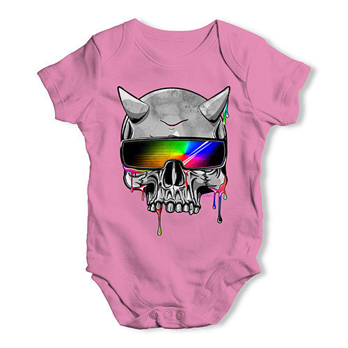 Neon Shades Skull Baby Unisex Baby Grow Bodysuit