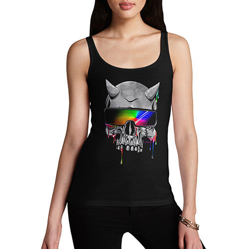 Neon Shades Skull Women's Tank Top