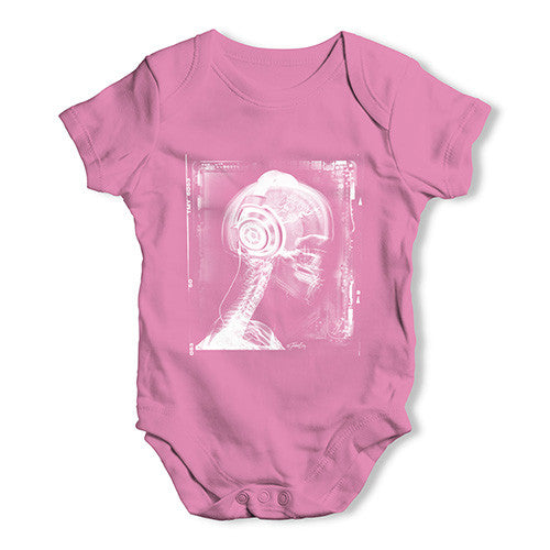 X-Ray Headphones Baby Unisex Baby Grow Bodysuit