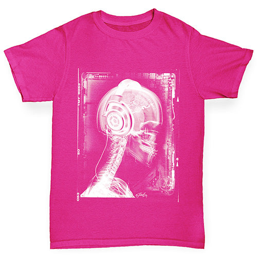 X-Ray Headphones Girl's T-Shirt 