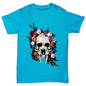 Sabretooth Skull Flowers Boy's T-Shirt