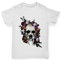 Sabretooth Skull Flowers Boy's T-Shirt