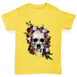 Sabretooth Skull Flowers Boy's T-Shirt