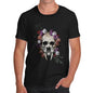 Sabretooth Skull Flowers Men's T-Shirt