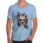 Sabretooth Skull Flowers Men's T-Shirt