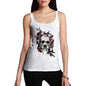 Sabretooth Skull Flowers Women's Tank Top