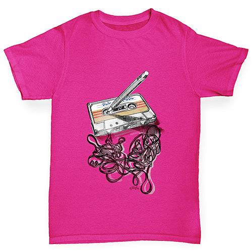 Old School Music Girl's T-Shirt 