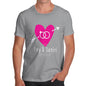 Personalised Couples Name Cupid's Heart Men's T-Shirt