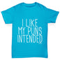 I Like My Puns Intended Girl's T-Shirt 