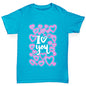 I Love You Neon Hearts Boy's T-Shirt