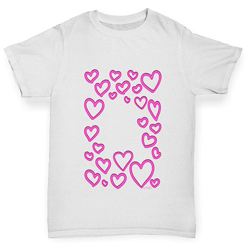 I Love You Neon Hearts Boy's T-Shirt