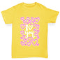 I Love You Neon Hearts Girl's T-Shirt 