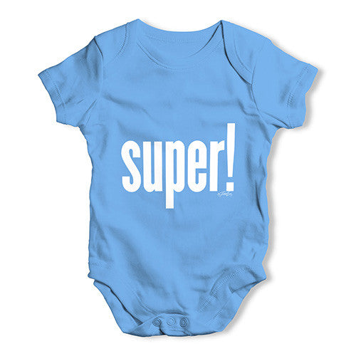 Super! Baby Unisex Baby Grow Bodysuit