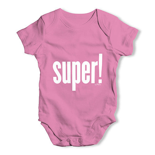 Super! Baby Unisex Baby Grow Bodysuit