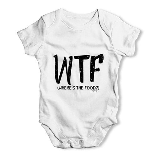 WTF Where's The Food Baby Unisex Baby Grow Bodysuit