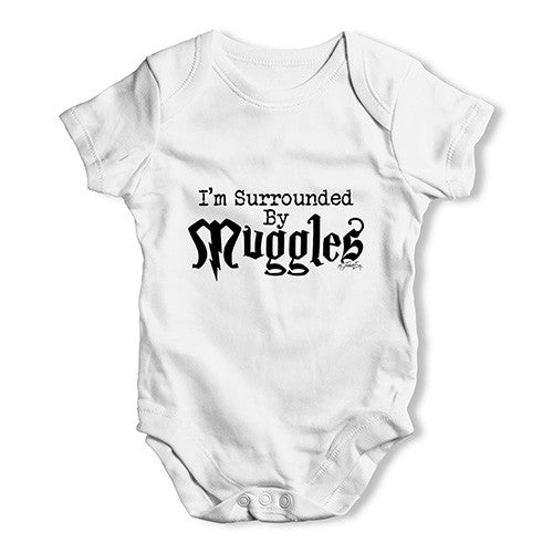 I'm Surrounded By Muggles Baby Unisex Baby Grow Bodysuit