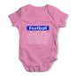 Football Definition Baby Unisex Baby Grow Bodysuit