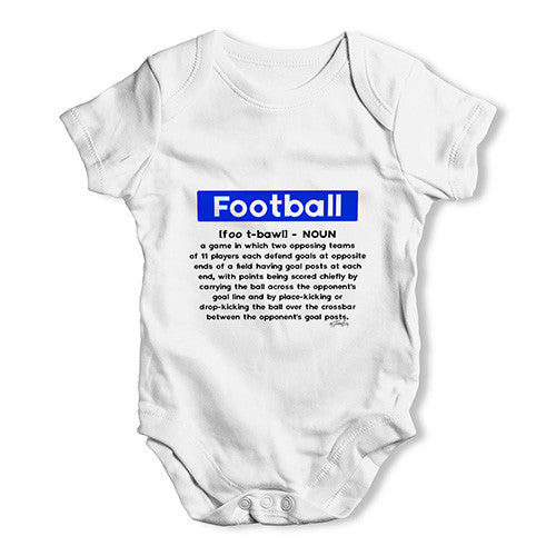 Football Definition Baby Unisex Baby Grow Bodysuit