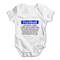 Football Definition Baby Unisex Baby Grow Bodysuit