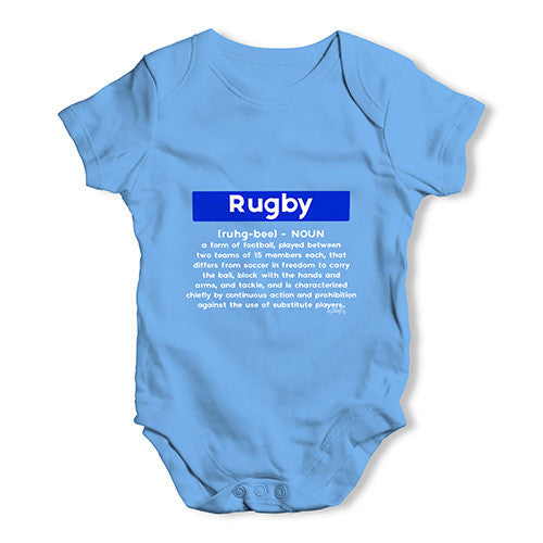 Rugby Definition Baby Unisex Baby Grow Bodysuit