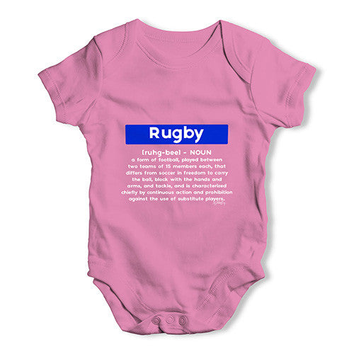 Rugby Definition Baby Unisex Baby Grow Bodysuit