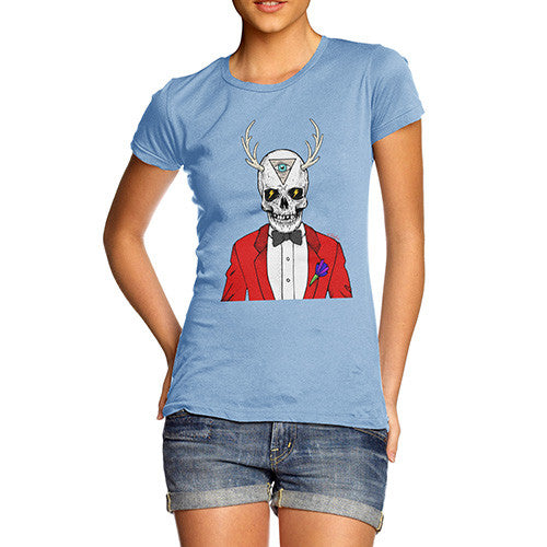 Illuminati Skull Man Women's T-Shirt 